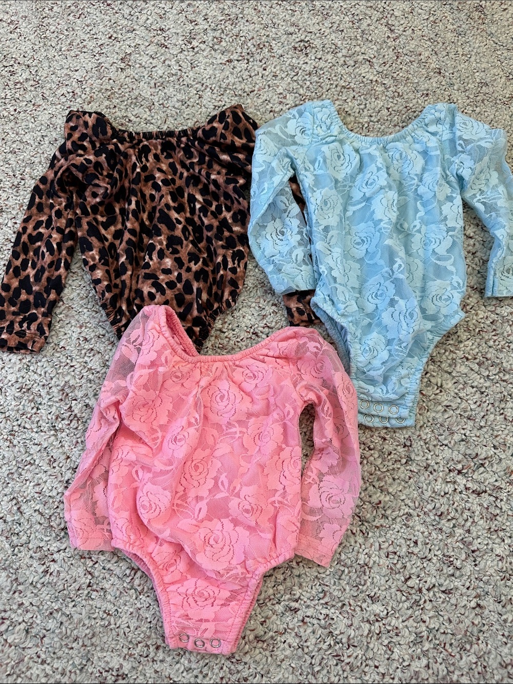Lot of 3 Baileys Blossoms girl onesies